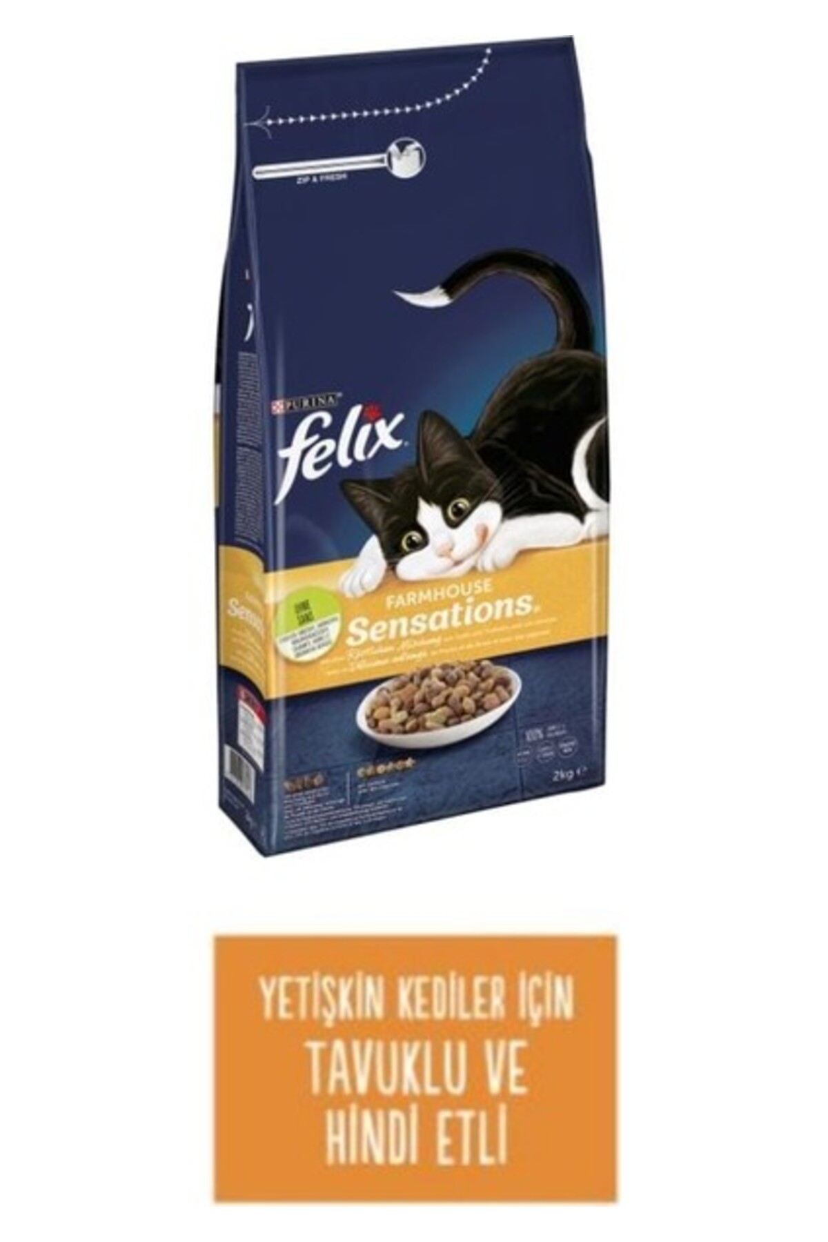 Purina Felix Tavuk ve Hindili Kuru Kedi Maması 2kg