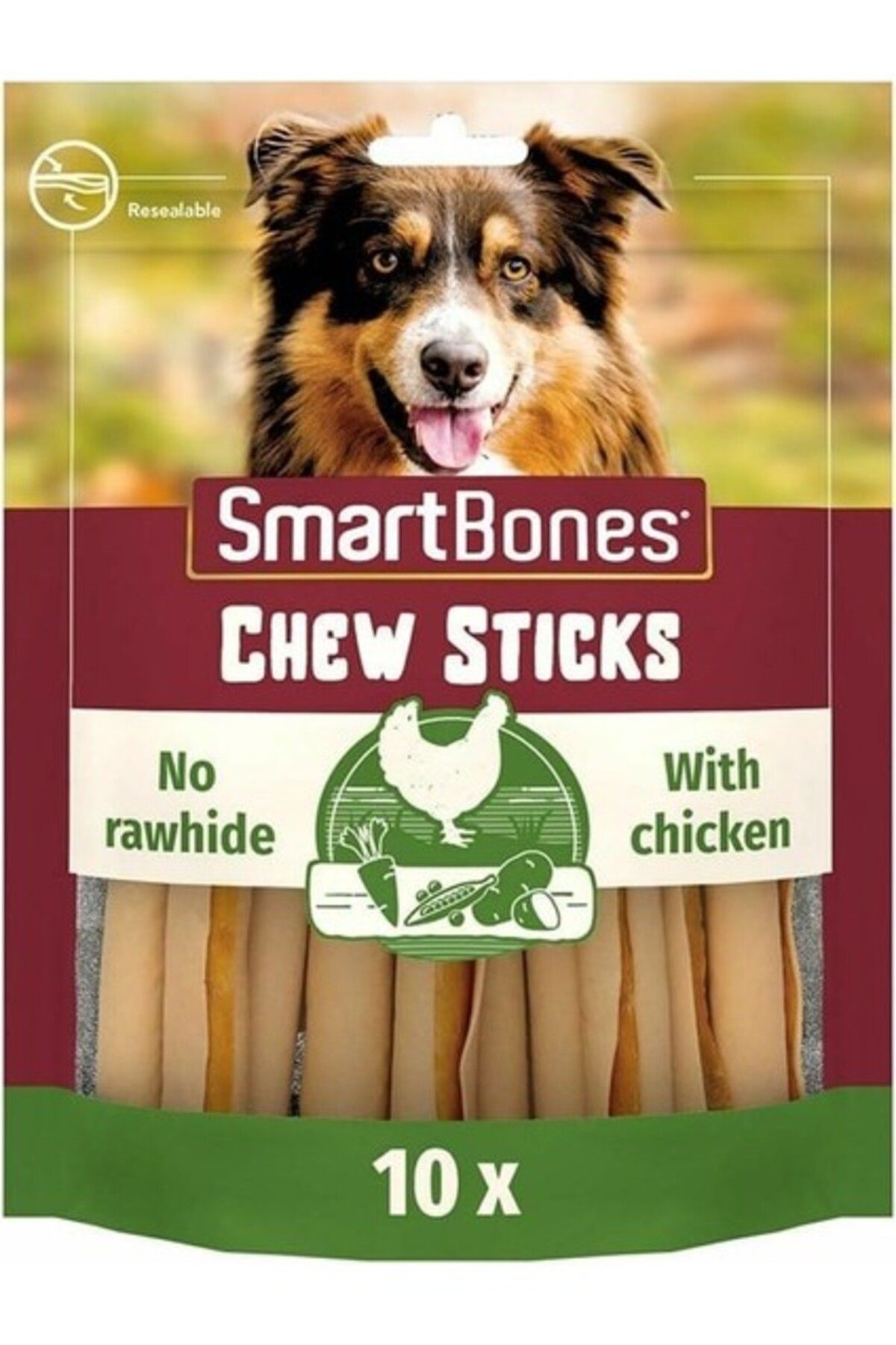 SmartBones Smart Bones Tavuklu Sticks Köpek Ödülü 10lu 200 gr