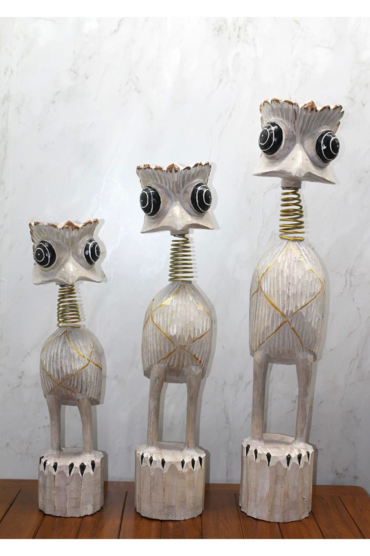 Easy Tedarik Ahşap 3'lü Deve Kuşu Seti 90 Cm Trendy:7
