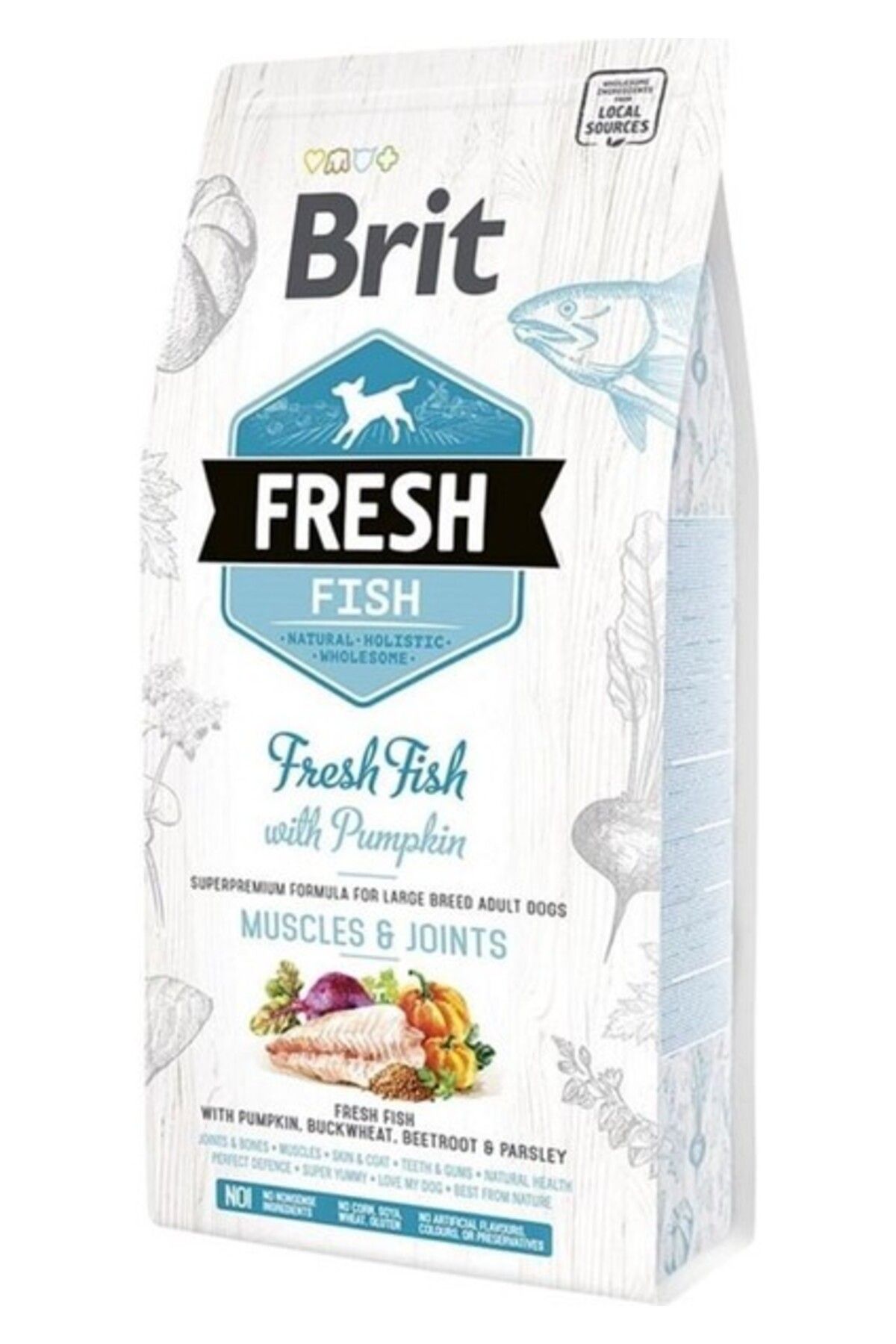 Brit Care Fresh Balıklı Balkabaklı Büyük Irk Köpek Maması 12 kg