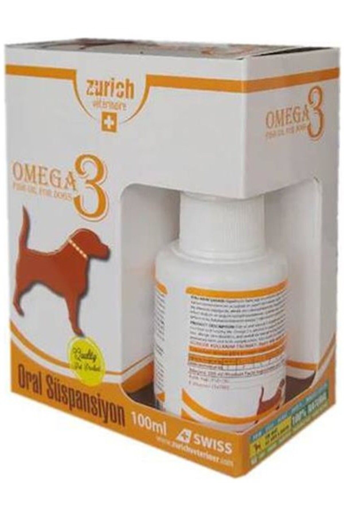 Orqinel Zurich Dog Omega-3 100 ml Balık Yağı Tüy Döküm Önleyici