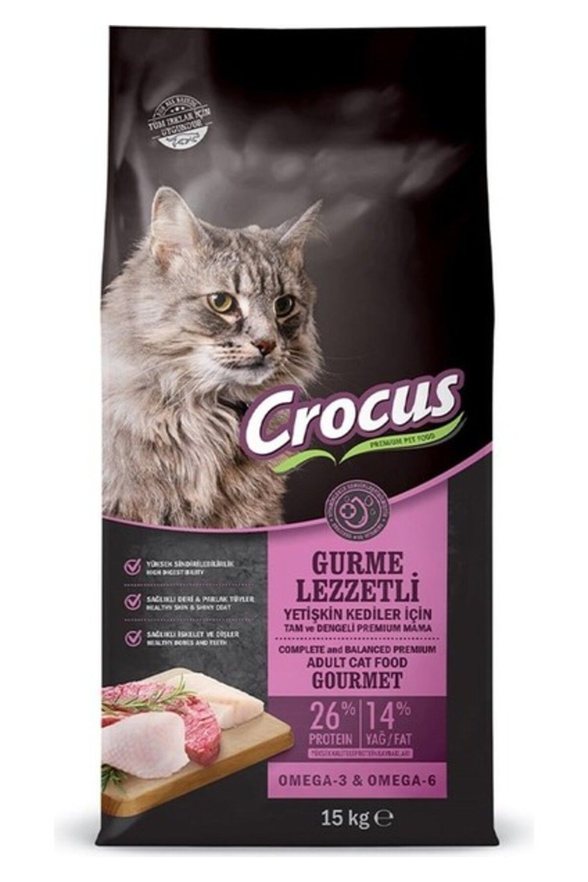 Furlo Crocus Gurme Yetişkin Kedi Maması 15 kg