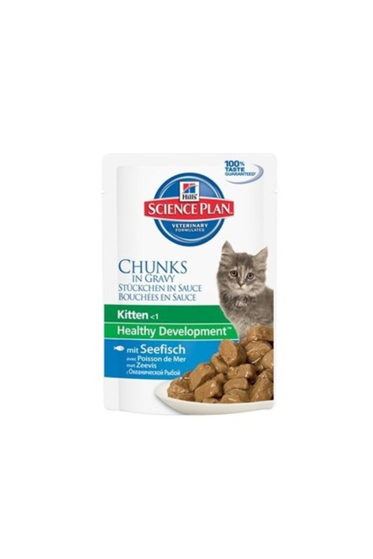 Hill's Chunks In Gravy Kitten Balıklı Yavru Kedi Konservesi 85 Gr