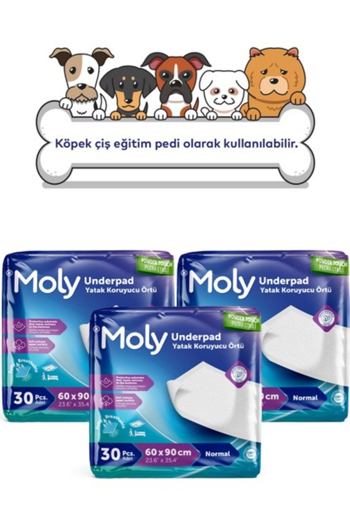 Orqinel Moly Köpek Çiş Eğitim Pedi 90'lı