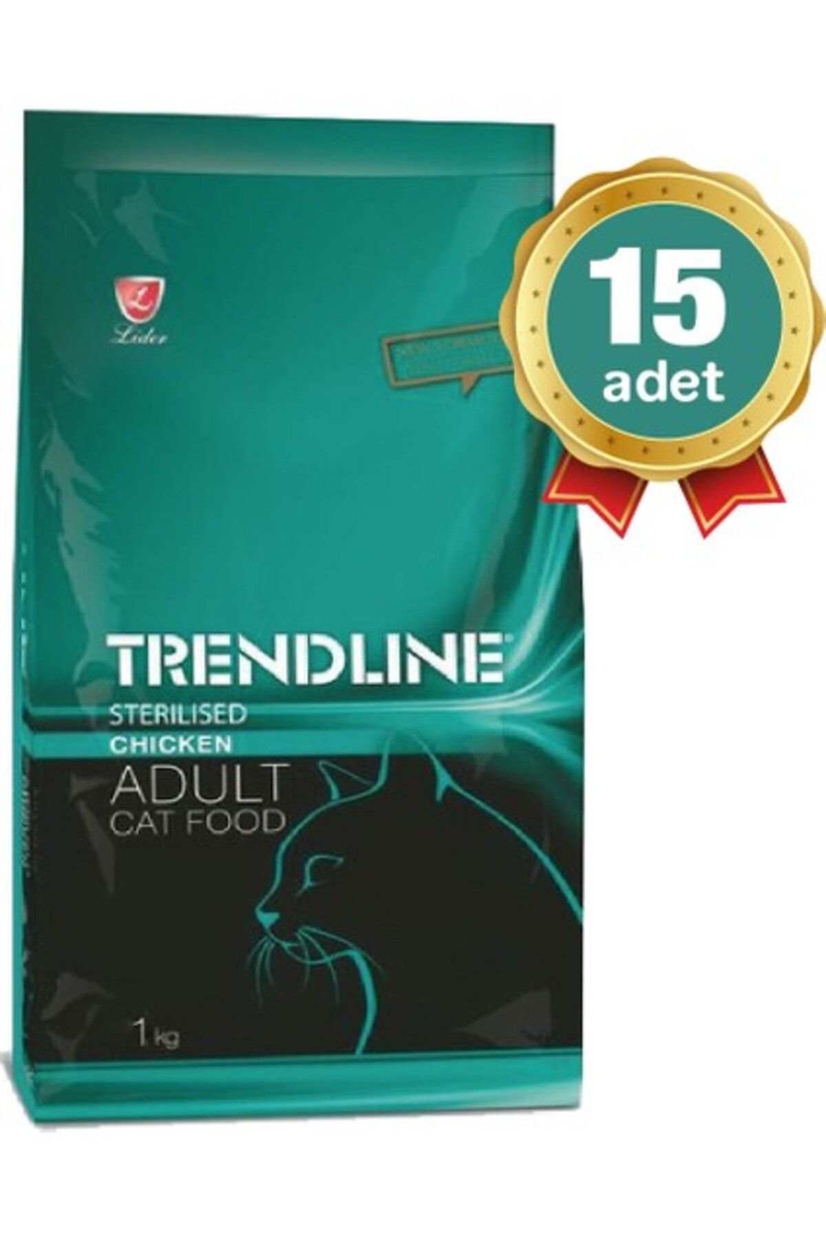 Trendline 15 Adet 1 kg Trendline Kısır Tavuklu Kedi Maması