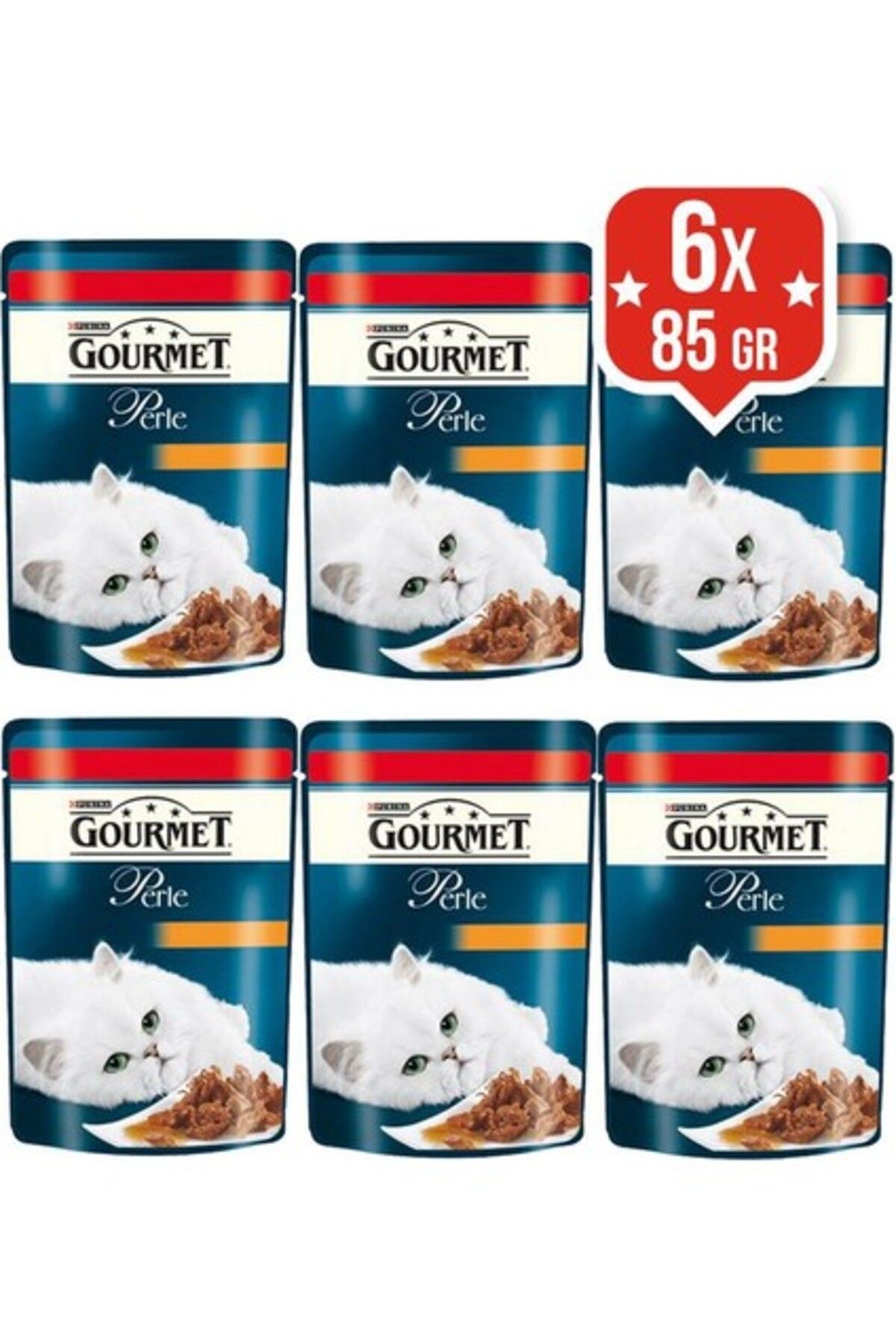 Cat Chow Purina Gourmet Perle Izgara Sığır Etli Kedi Yaş Maması 85 Gr X 6 Adet