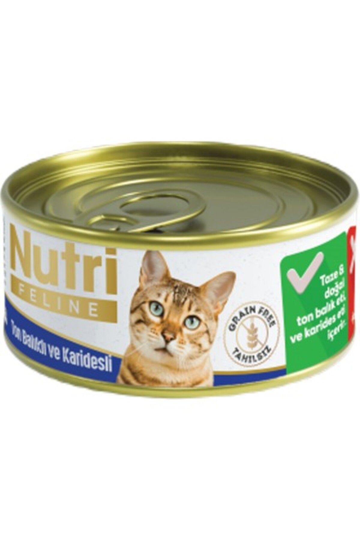 Nutri Feline Grain Free Tuna Pate with Shrimps Adult Cat Tahılsız Ton Balıklı ve Karidesli Yetişkin