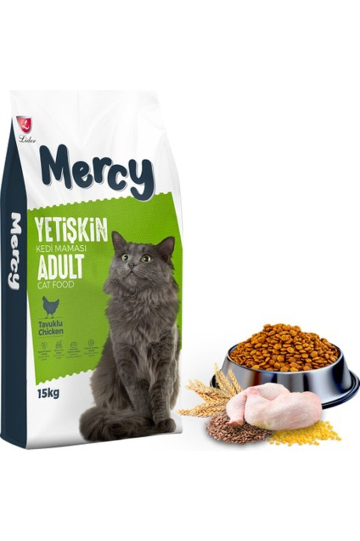 Orqinel Mercy Tavuklu Yetişkin Kedi Maması 15 kg