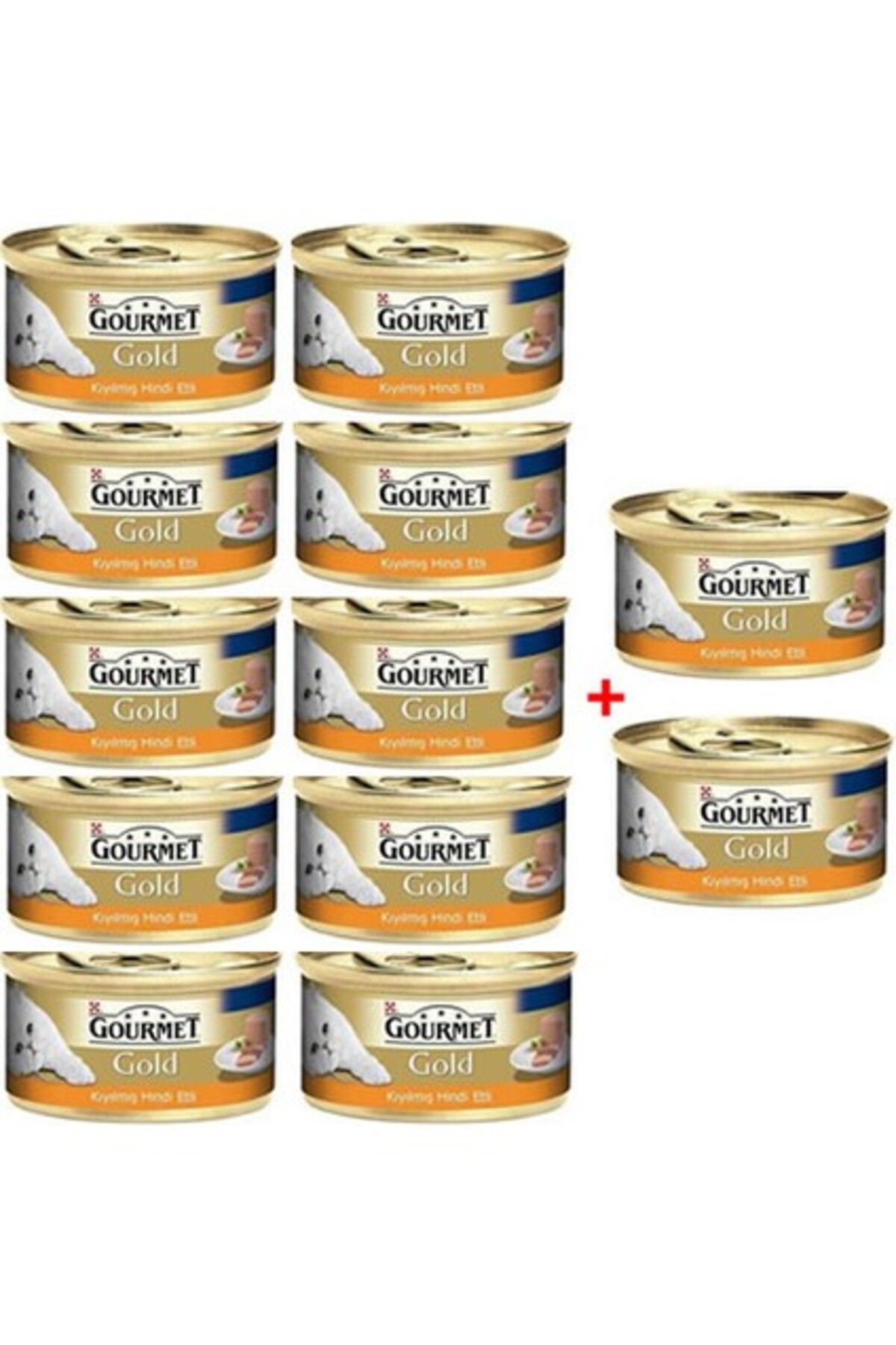 Gourmet Gold Purina Gourmet Gold Kıyılmış Hindi Etli Yaş Kedi Maması 85 gr (12 Al 10 Öde)