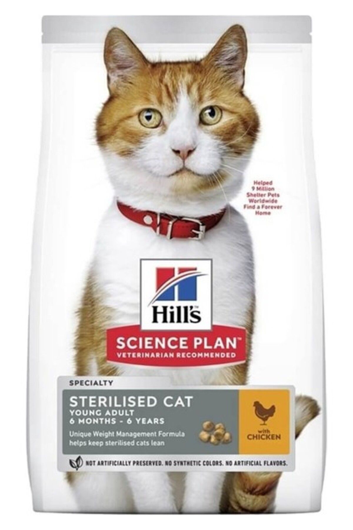 Hill's Young Sterilised Tavuklu Kısırlaştırılmış Kedi Maması 1,5 Kg