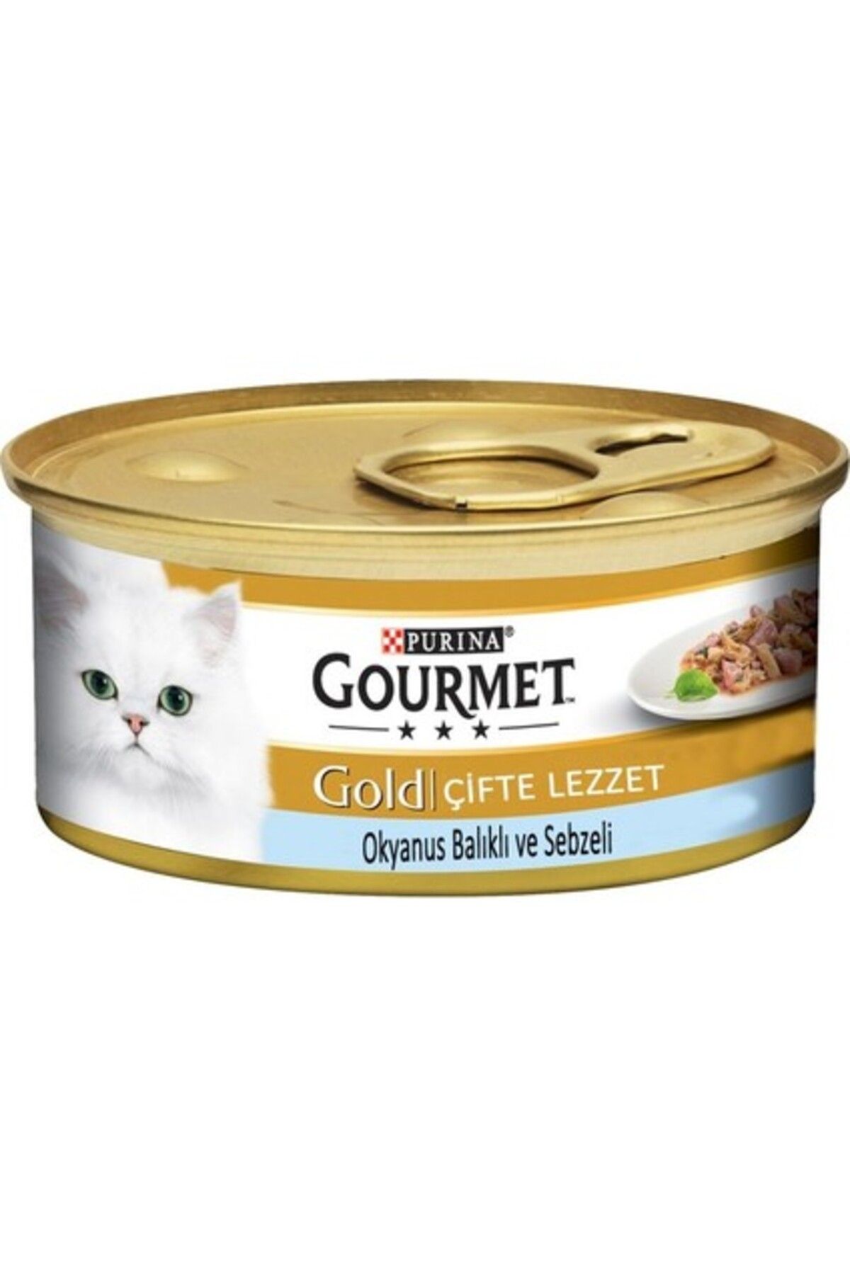 Gourmet Gold Balık & Ispanak Çifte Lezzet 24 x 85 Gr.