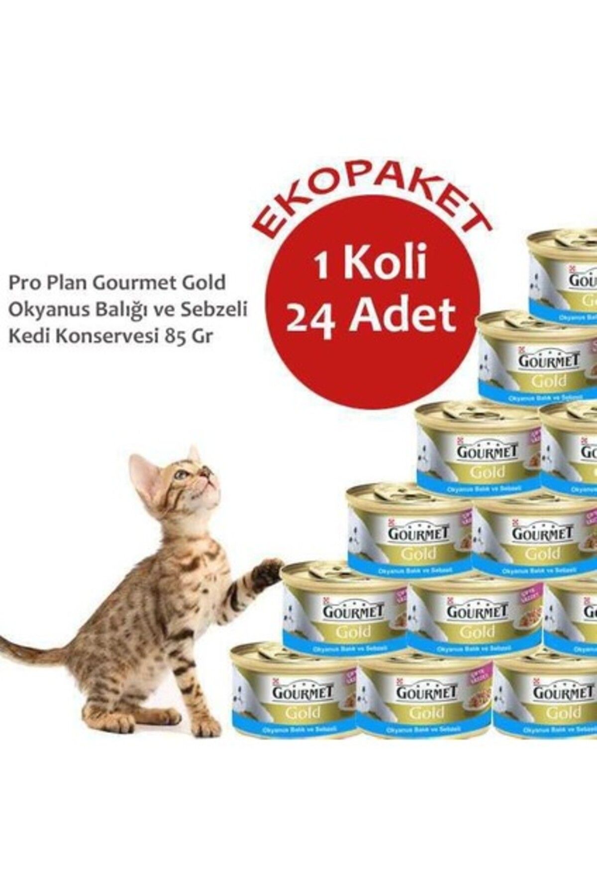 Orqinel Gourmet Gold Okyanus Balığı ve Sebzeli Kedi Konservesi