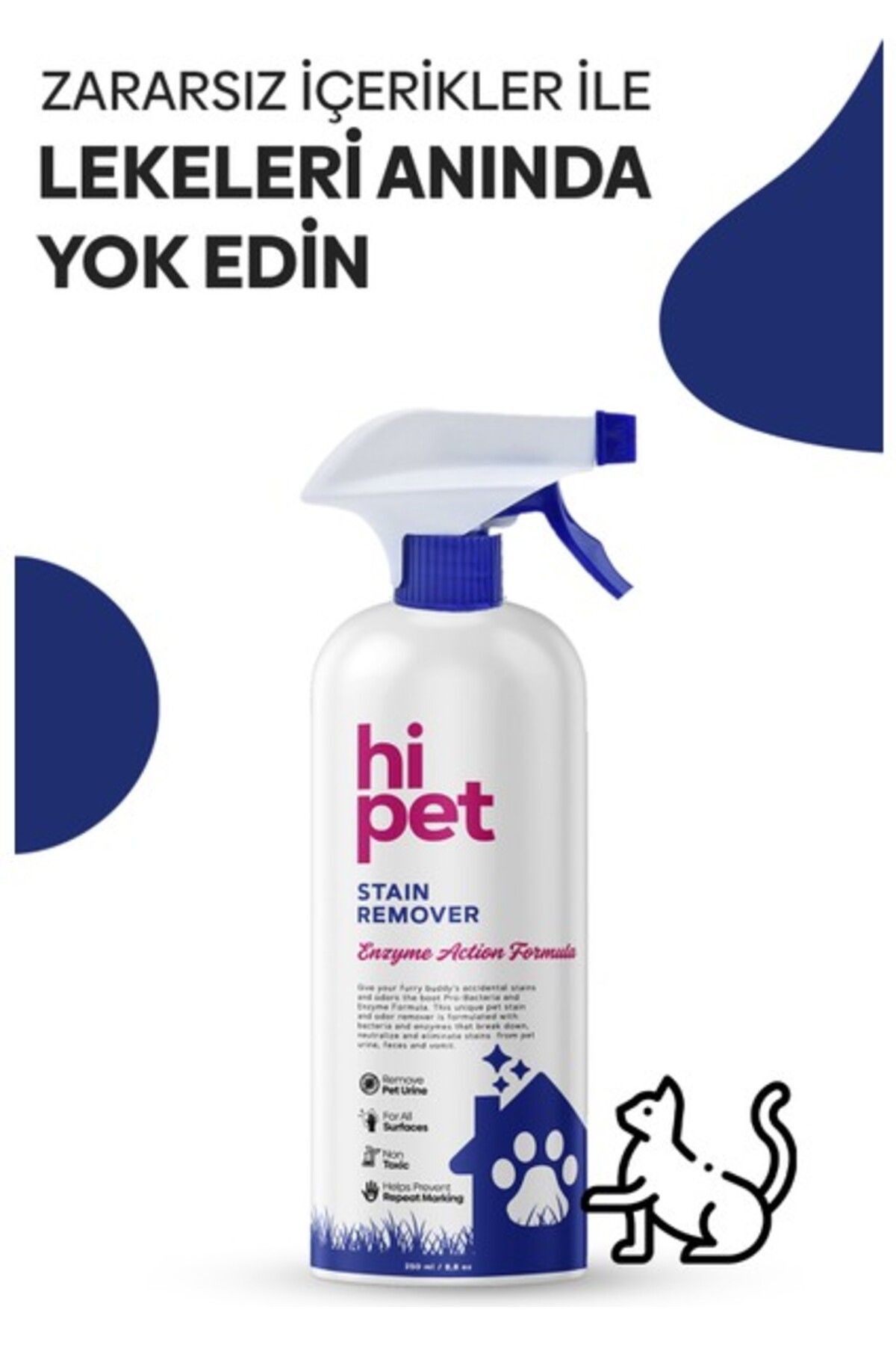 Orqinel HiPet Kedi Leke Çıkarıcı Spray