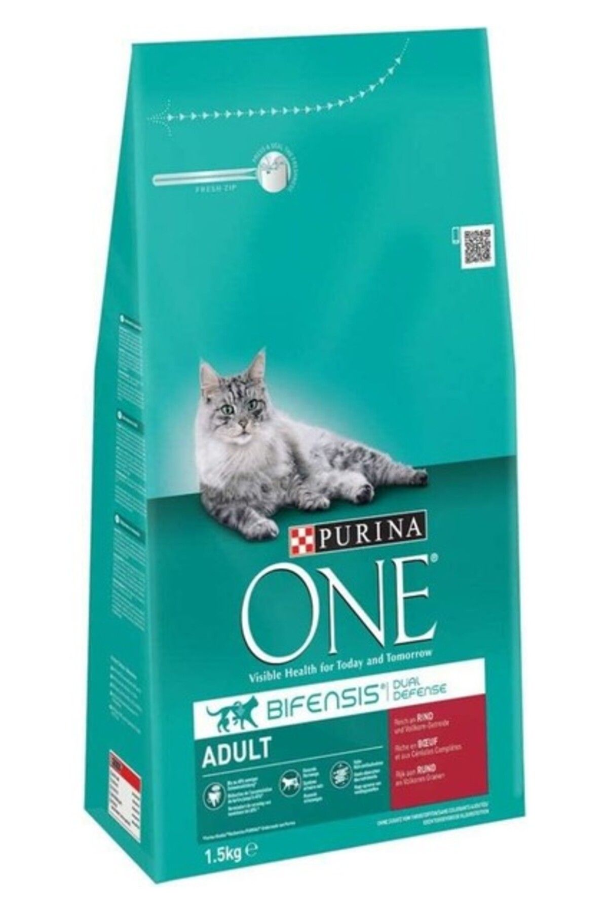 Bifensis Yetişkin Kediler Için Sığır Etli Kuru Mama 1.5 Kg