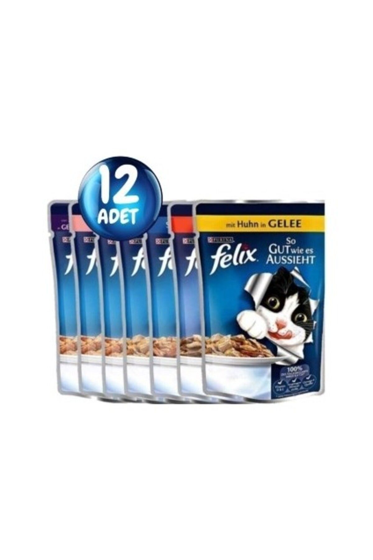 Orqinel Felix Karışık Yaş Kedi Maması 12 Li