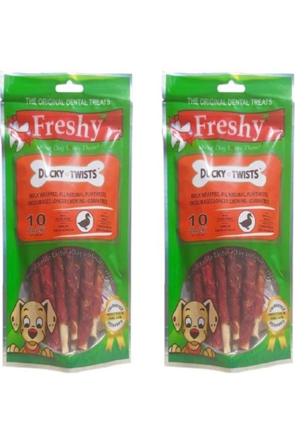 Orqinel Freshy Ducky Twists Ördekli Köpek Ödül Maması 2 x 90 Gr. (2 Adet)