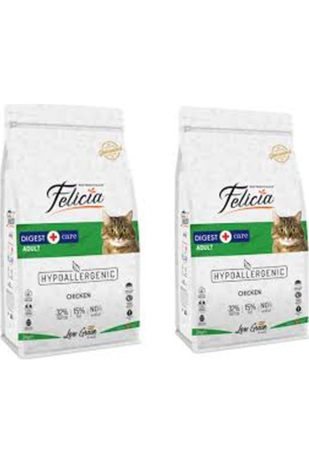 Felicia 2 Adet Tavuklu Yetişkin Kedi Maması 2 kg x 2 = 4 kg