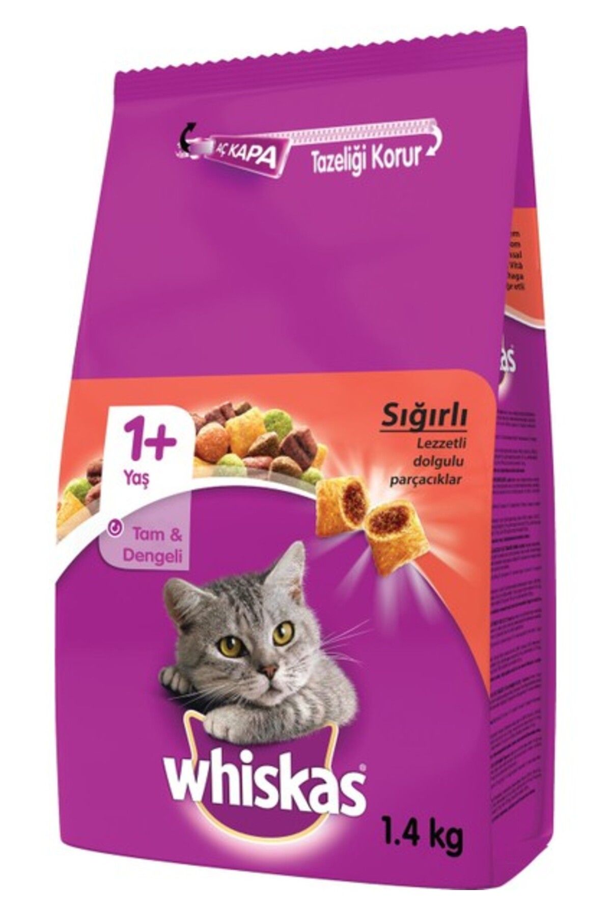 Orqinel Whıskas Kuru Mama 1.4kg Sıgırlı