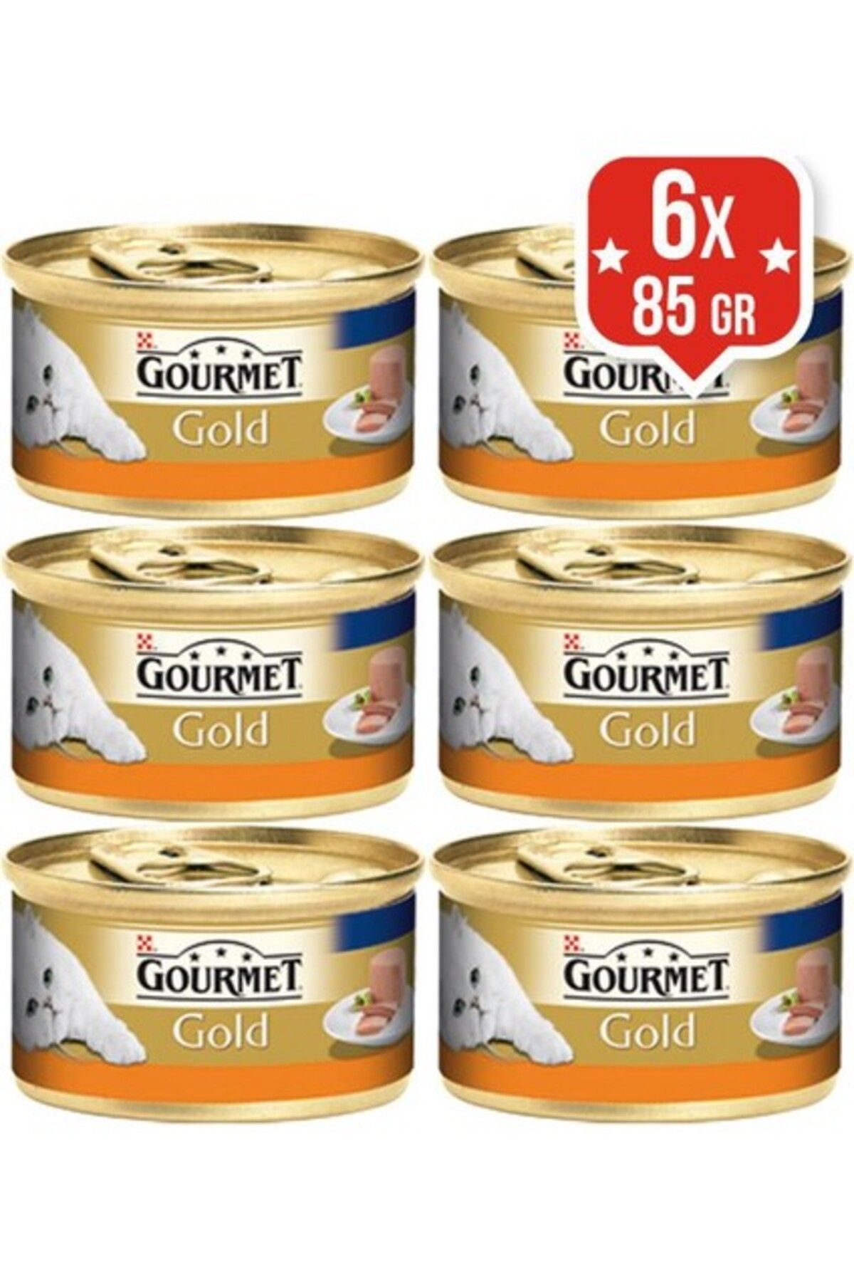 Cat Chow Purina Gourmet Gold Kıyılmış Hindili Konserve Kedi Maması 85 Gr X 6 Adet