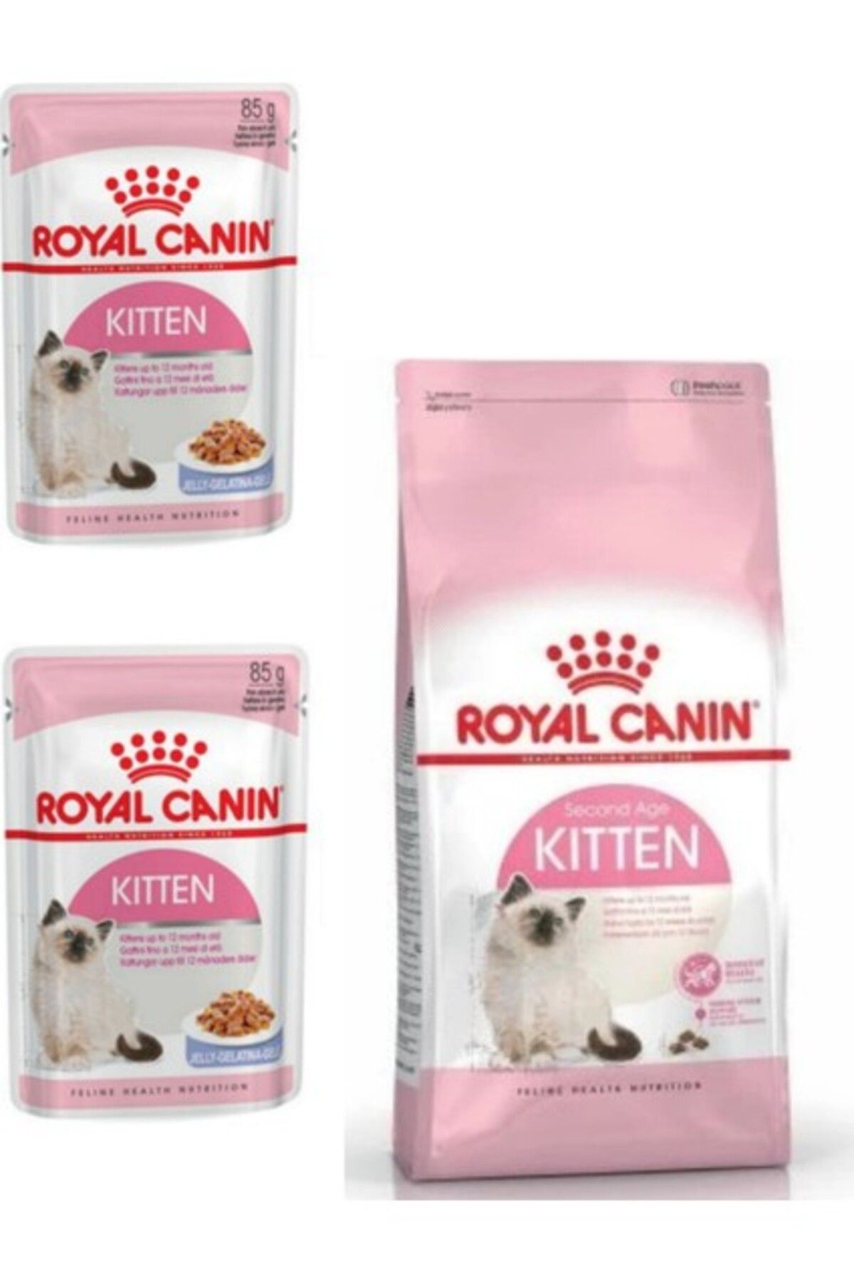 Royal Canin Kitten Yavru Kedi Maması 2 kg + 2 Adet Kitten Yaş Mama