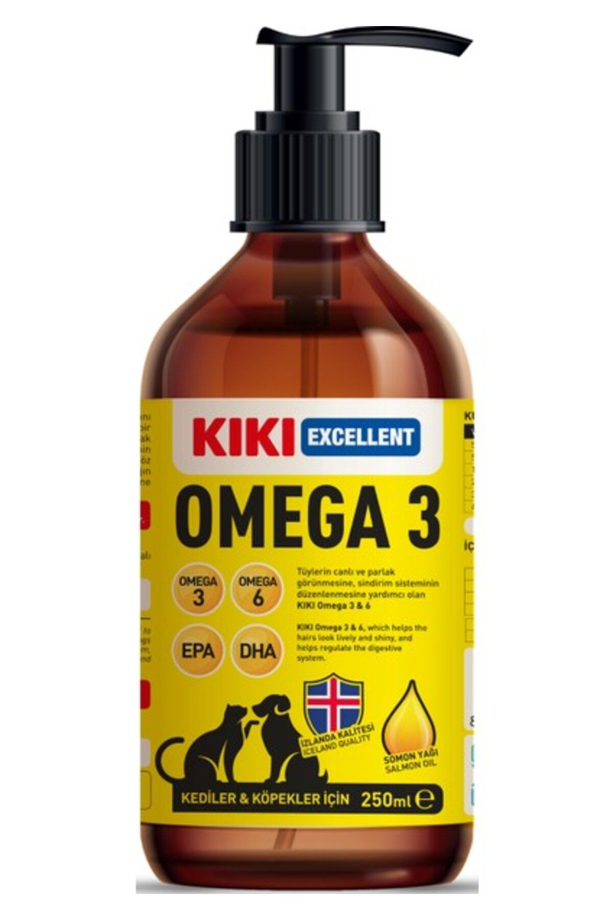 Orqinel Kiki Excellent Kedi & Köpek Omega 3 250 Ml. KCD201