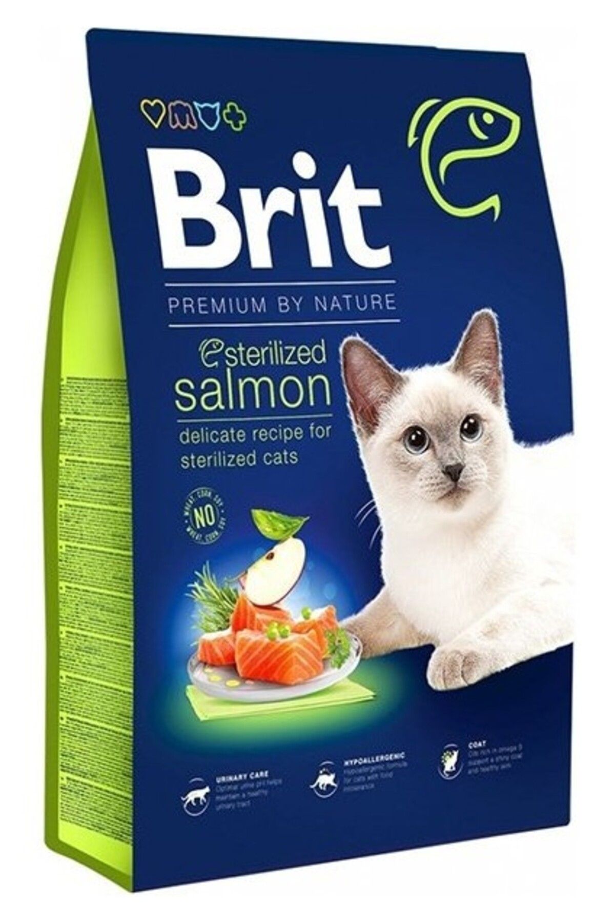 Brit Care Premium By Nature Sterilised Somonlu Kısırlaştırılmış Yetişkin Kedi Maması 8 kg