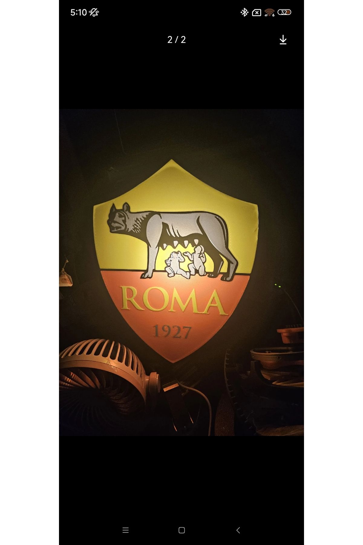 KAMER LED IŞIKLI Roma Fútbol Lightbox