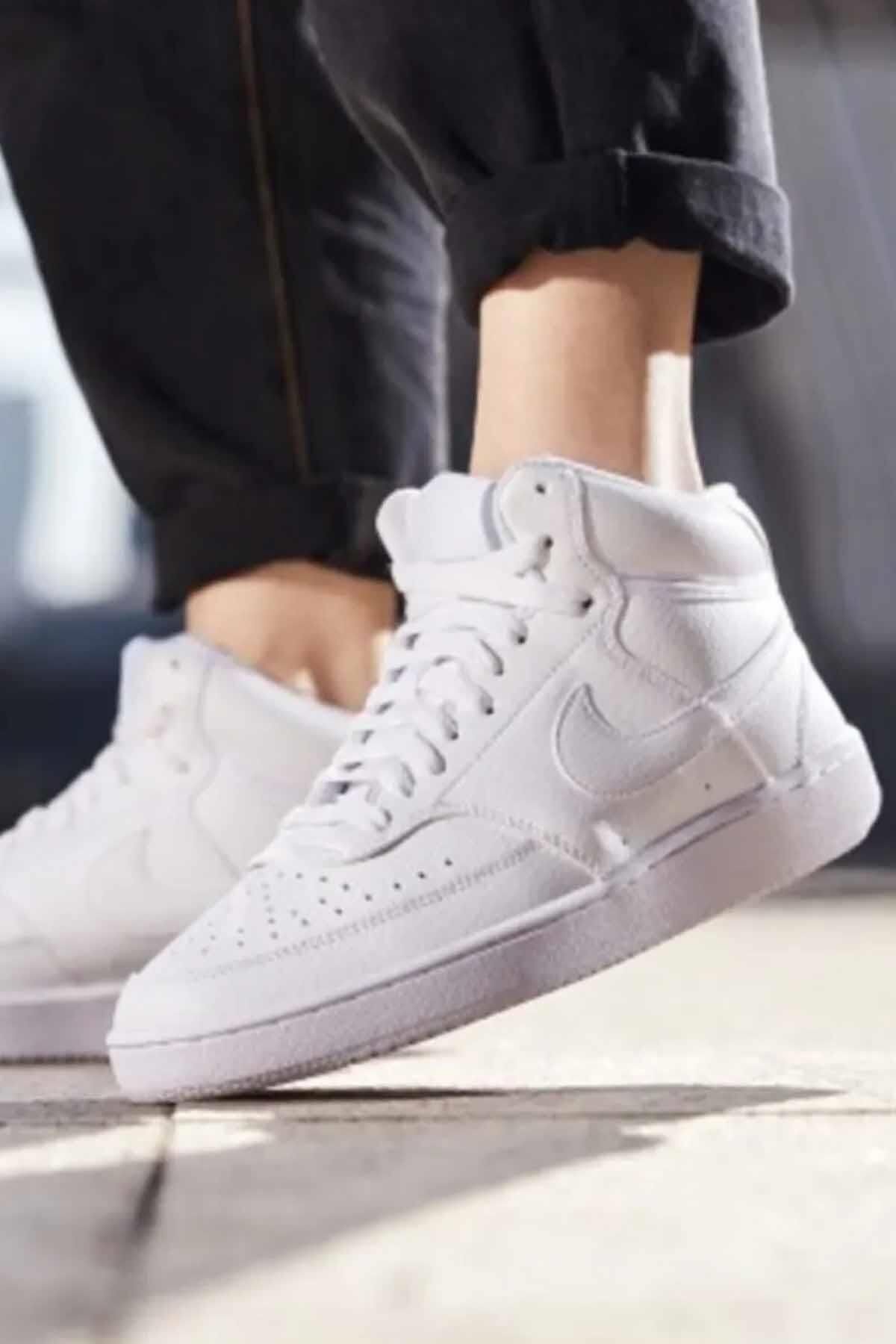 Nike Cd5436-100 Wmns Court Vision Mid Kadın Günlük Spor Ayakkabı