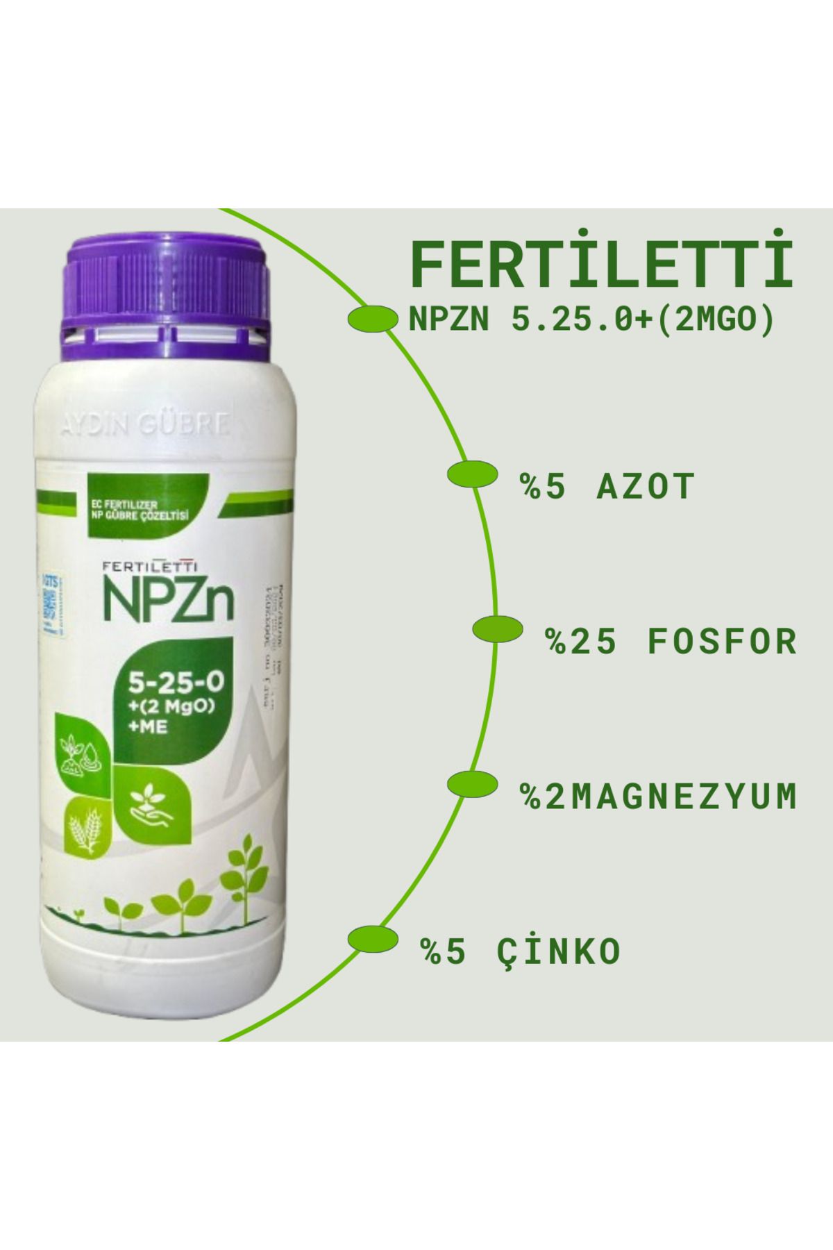 FERTILETTI NPZN 5.25.0+(2MgO) 1LT