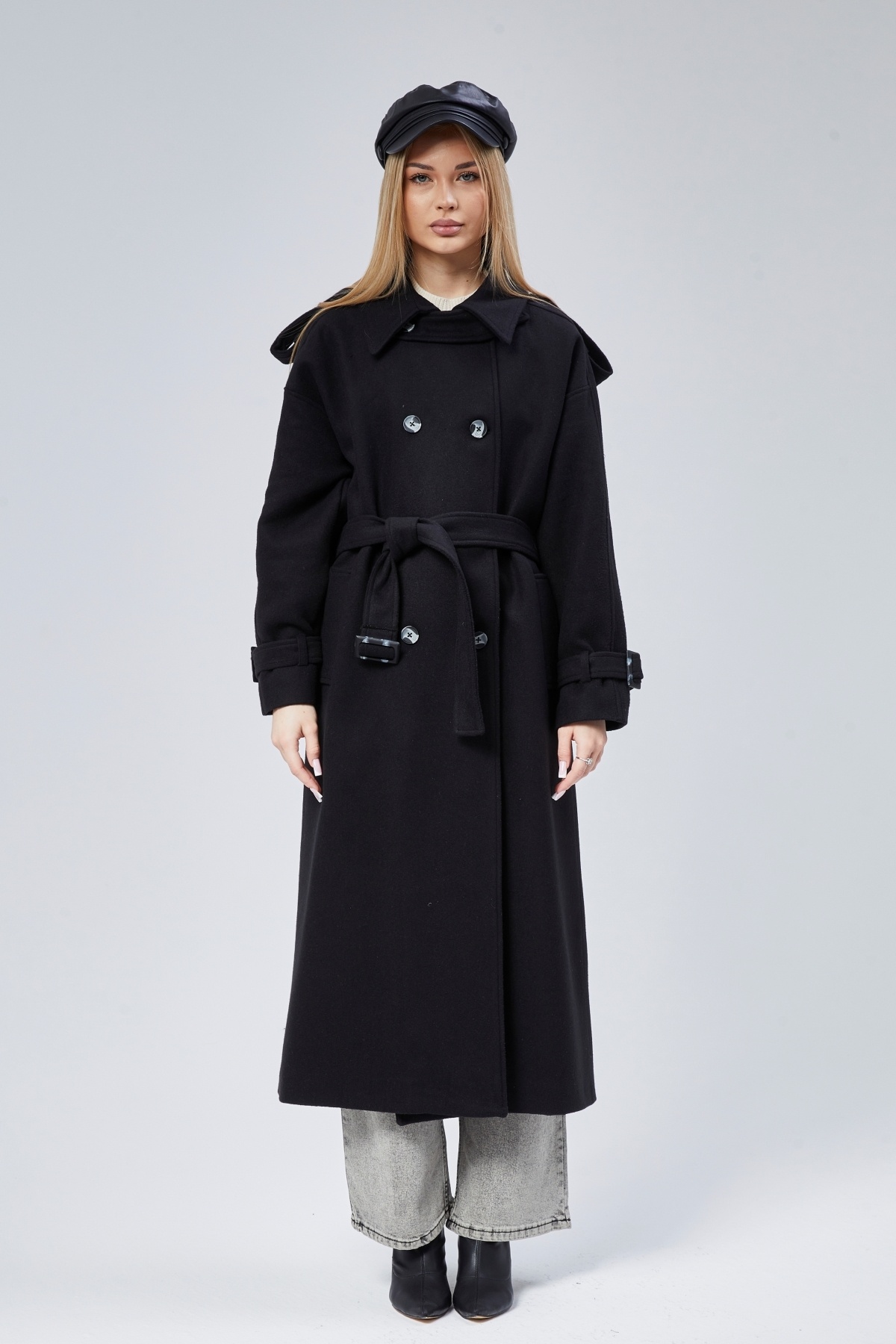 Belted Oversize Cashmere Coat