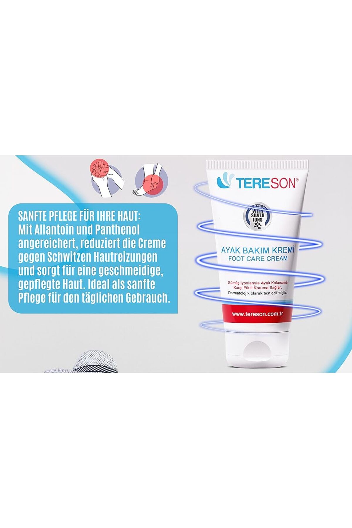 Tereson-Anti Schweiß Creme 50ml | Für Schwitzen & Schwitzige Hände 5