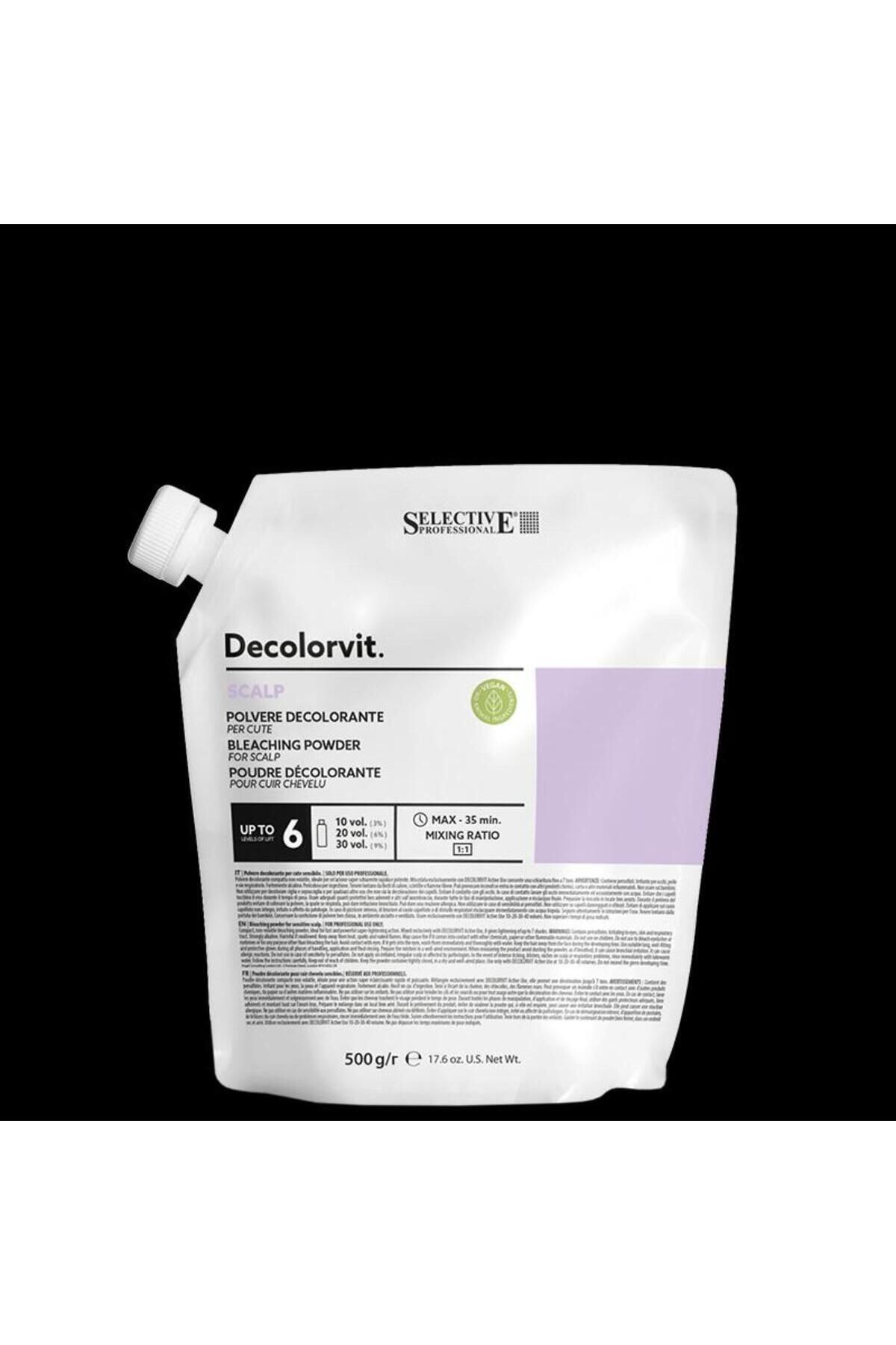 Selective Professional Decolorvit Scalp Vegan 6 Ton Toz Açıcı 500g