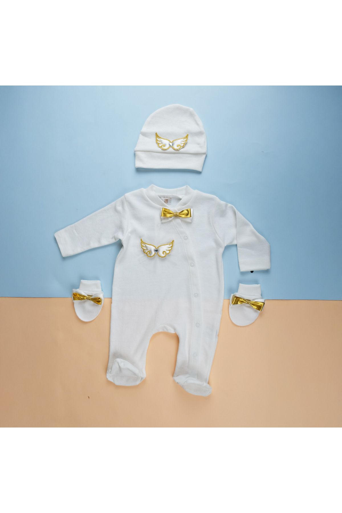 Poldy Baby Angel Wings 3'lü Tulum Set