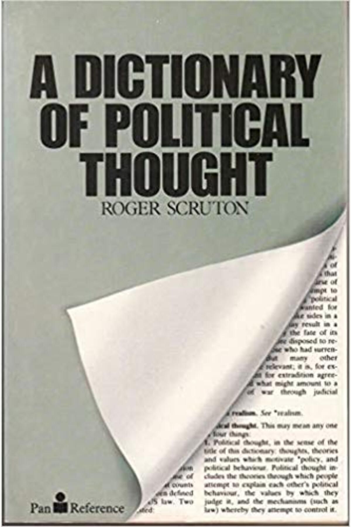 Pan Books A Dictionary Of Political Thought/Pan Books/Roger Scruton