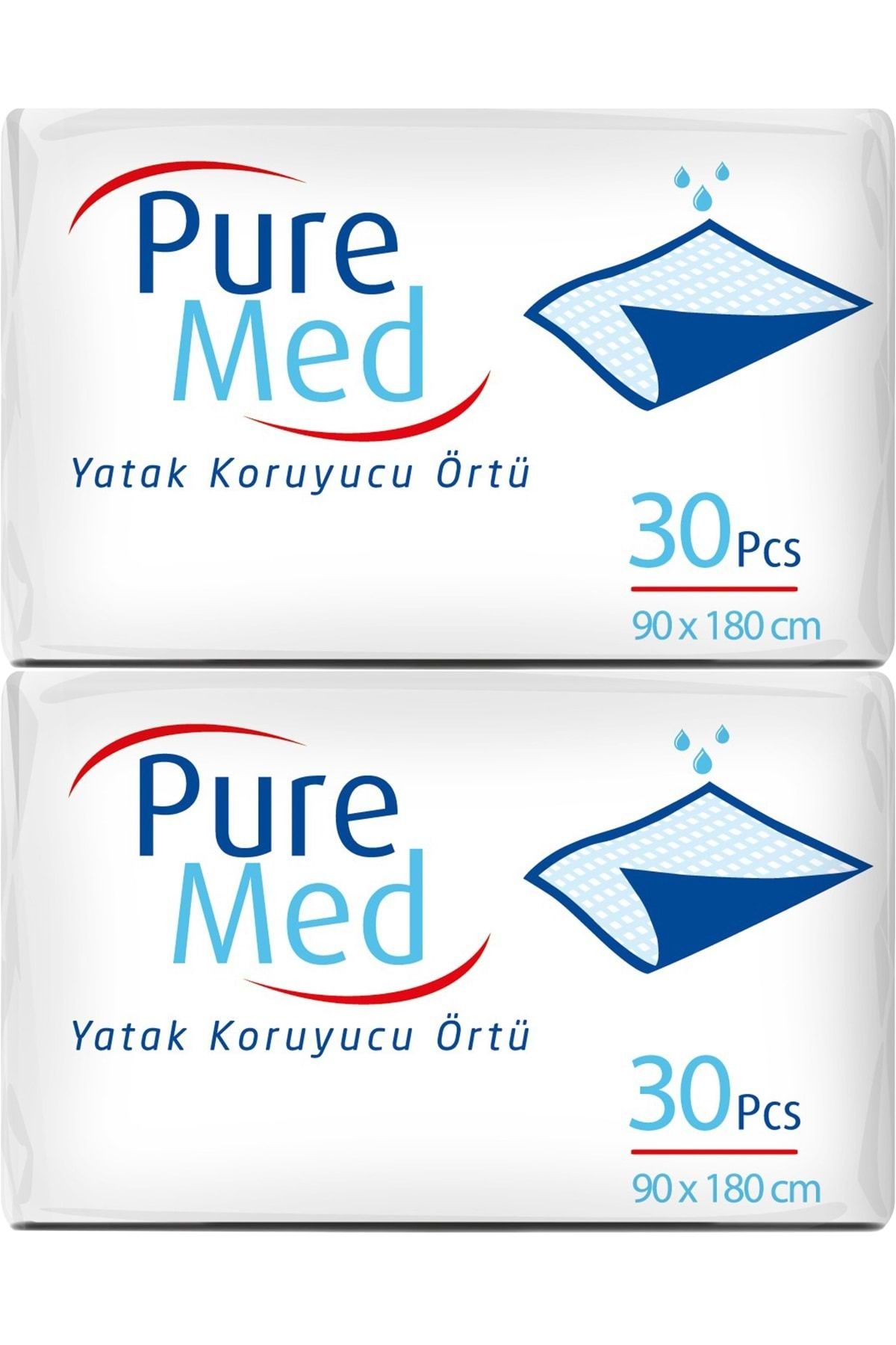 Puremed Hasta Yatak Koruyucu 90*180CM 60 Adet (2PK*30)