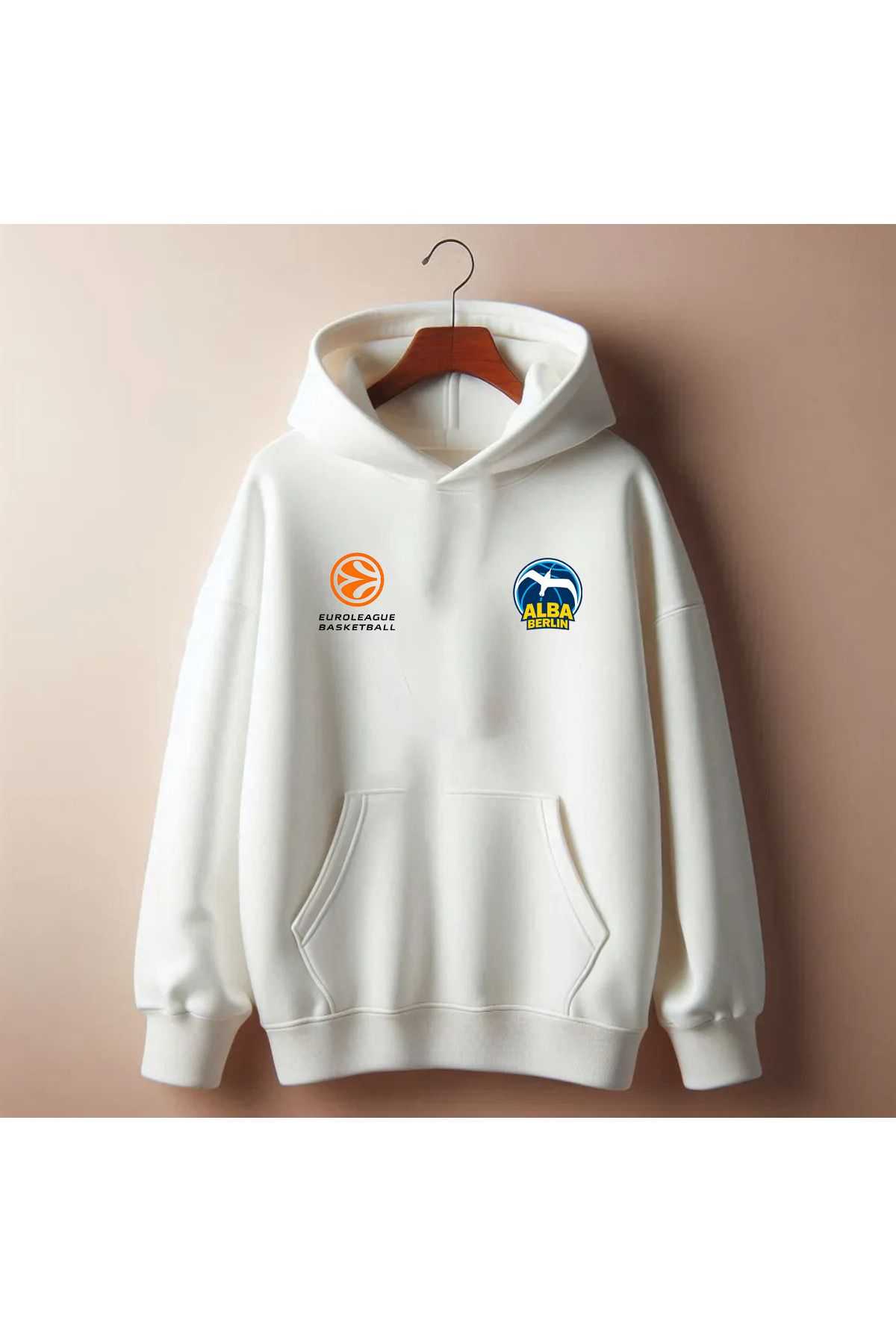 Pisa Art Alba Berlin Avrupa Basketbol Özel Tasarım Kapşonlu Sweatshirt