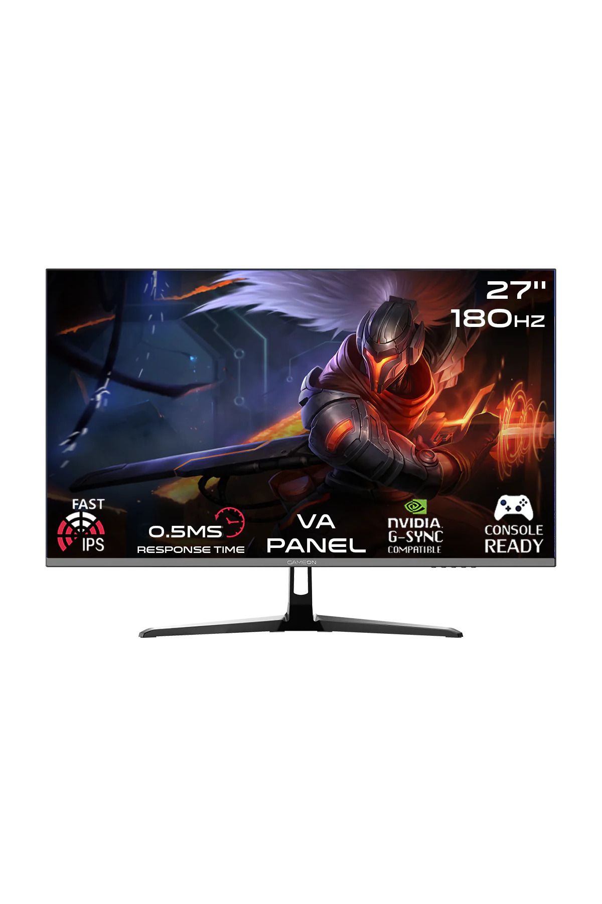 GAMEON GOPRO27180VA 27" 0.5 MS 180 Hz HDMI+DP Adaptive-Sync 3 Kenar Çerçevesiz FHD Gaming Monitör