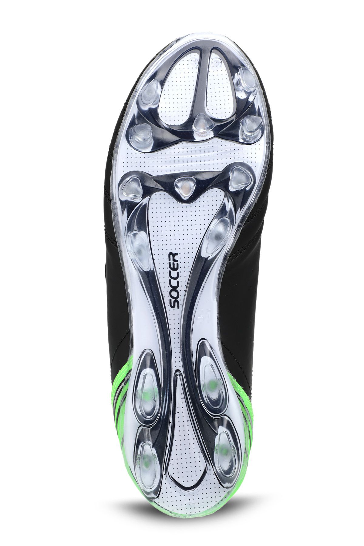 Slazenger Hugo Kr فوتبال پسران کفش گیره مشکی / سبز