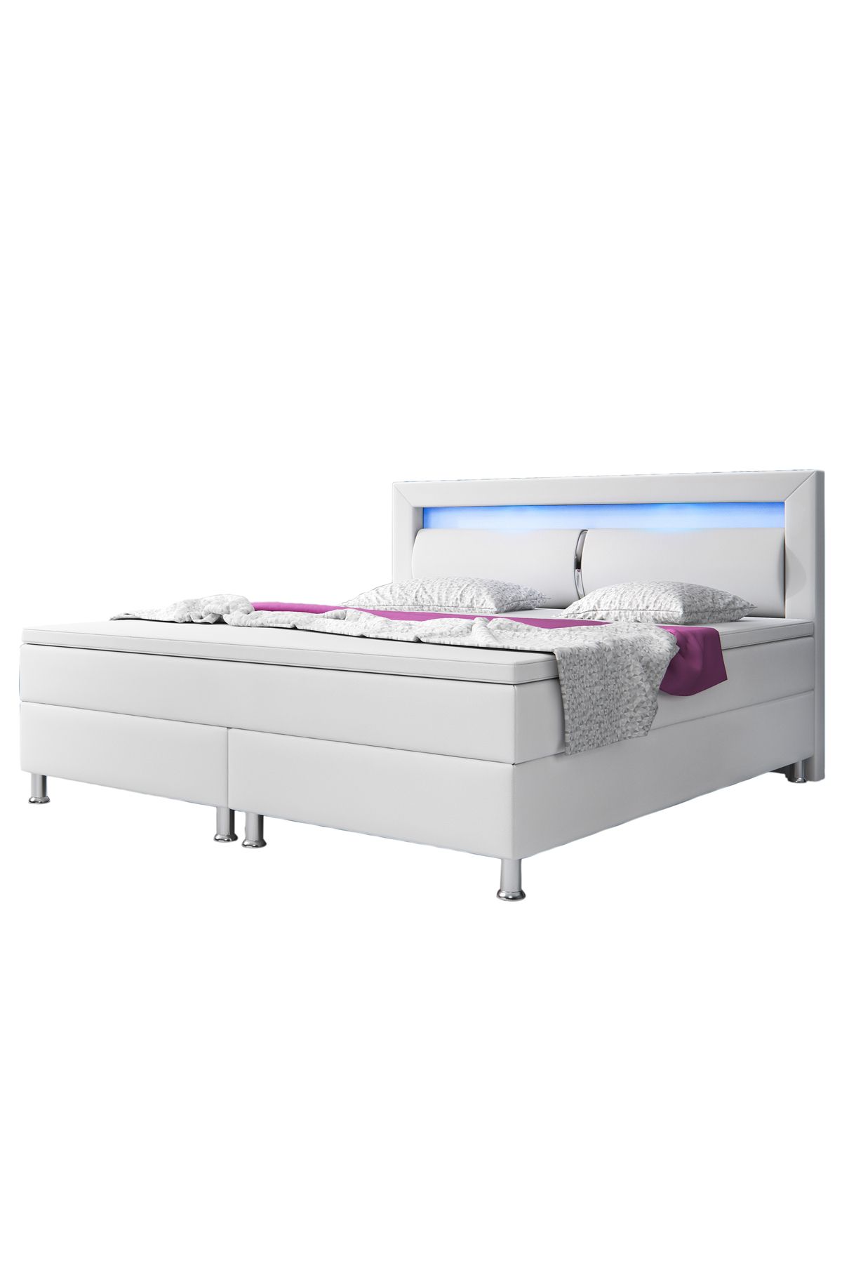 interbed Milano Suni Deri 3 Lü Set (yatak+baza+başlık)160x200