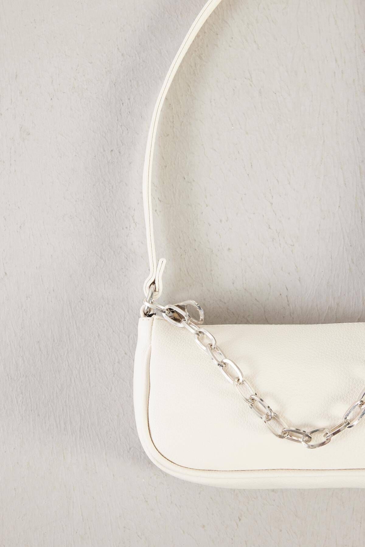 Addax-Chain Detailed Bag with Strap - Ç07-G8 2