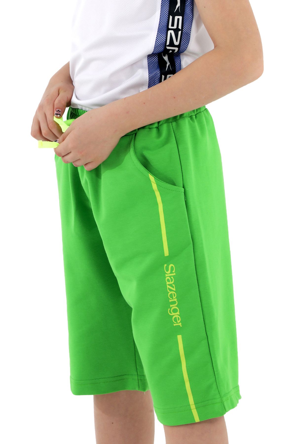 Slazenger-Pantaloni scurți Pece Boy verde 5