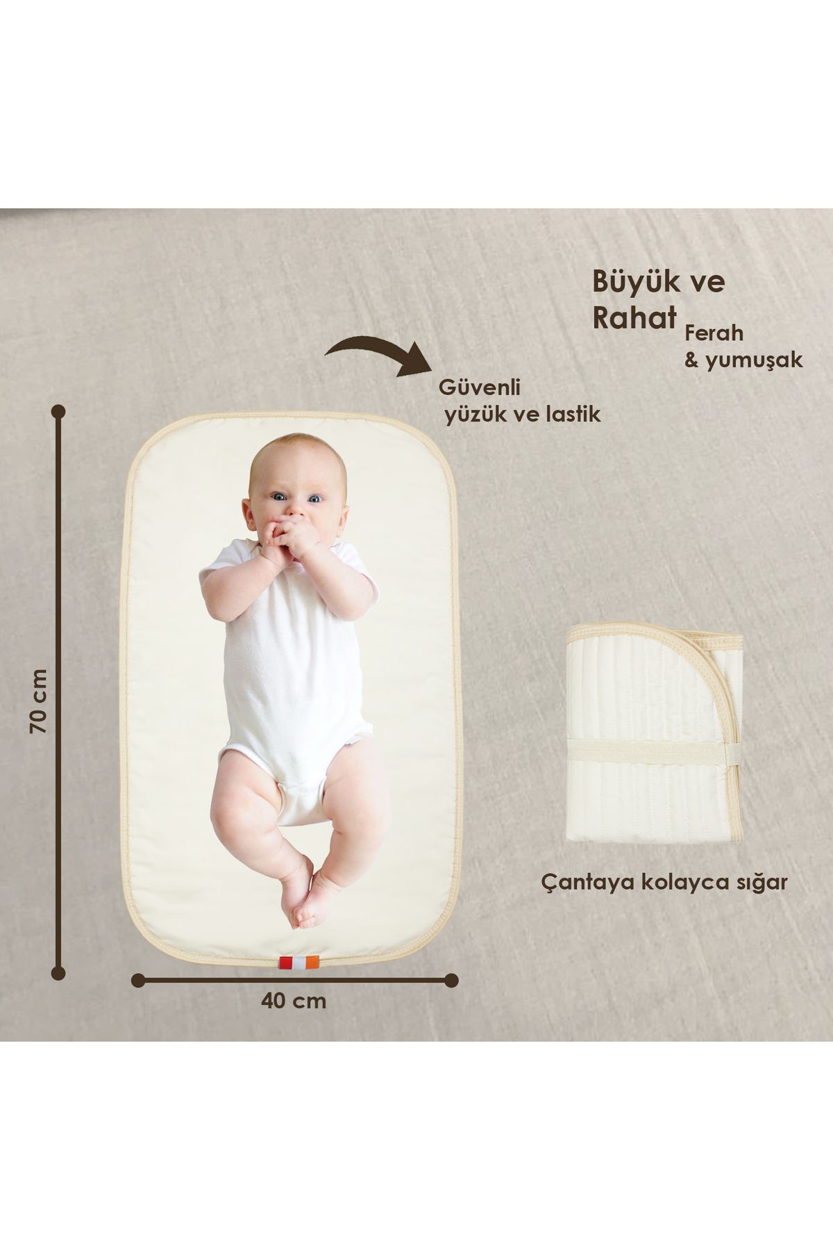 Modakids-Waterproof Diaper Changing Mat Care Pad Cover Baby Diaper Changing Mat 3