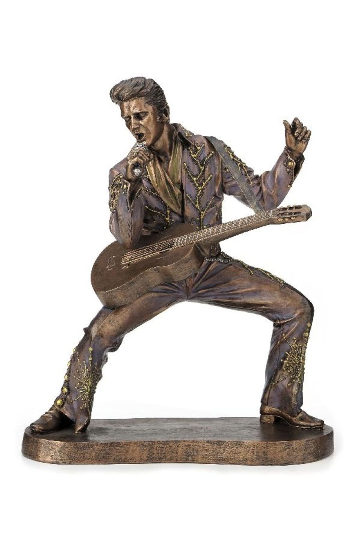 Veronese Bronz Renk Elvis Presley Figürü 26cm