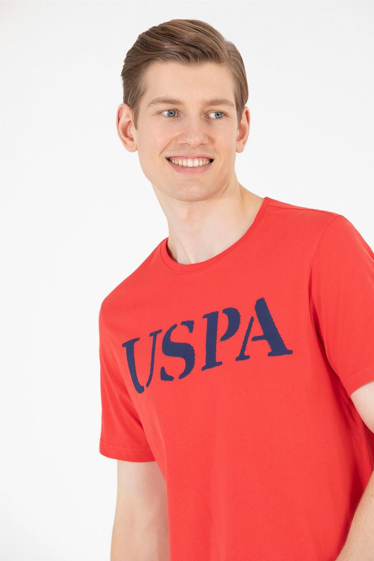 تی شرت قرمز مردانه G081sz011 Vr171 پایه اورجینال U.S. Polo Assn.