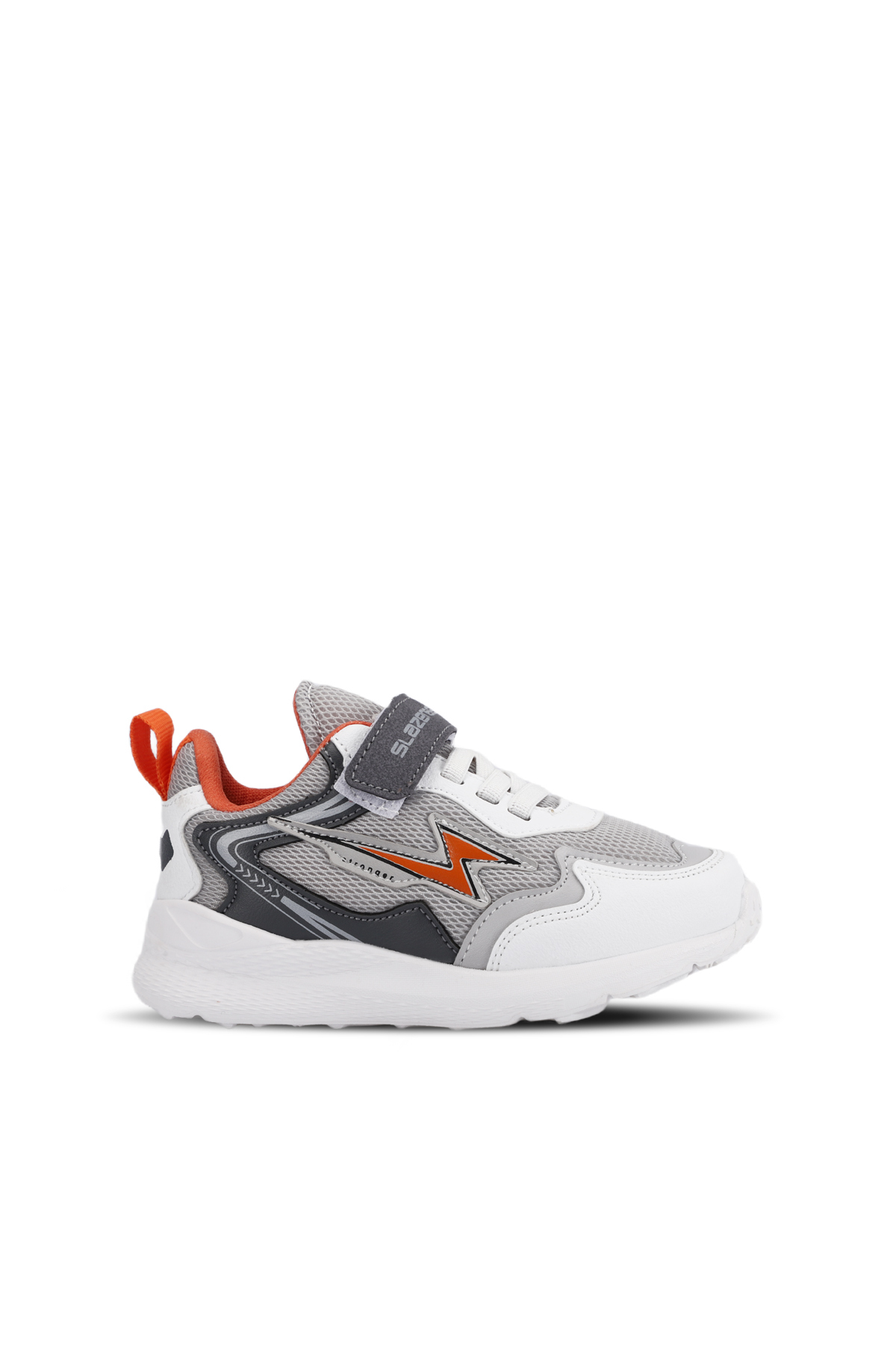 KAORU IN Kids Velcro Grey / Orange Sneakers