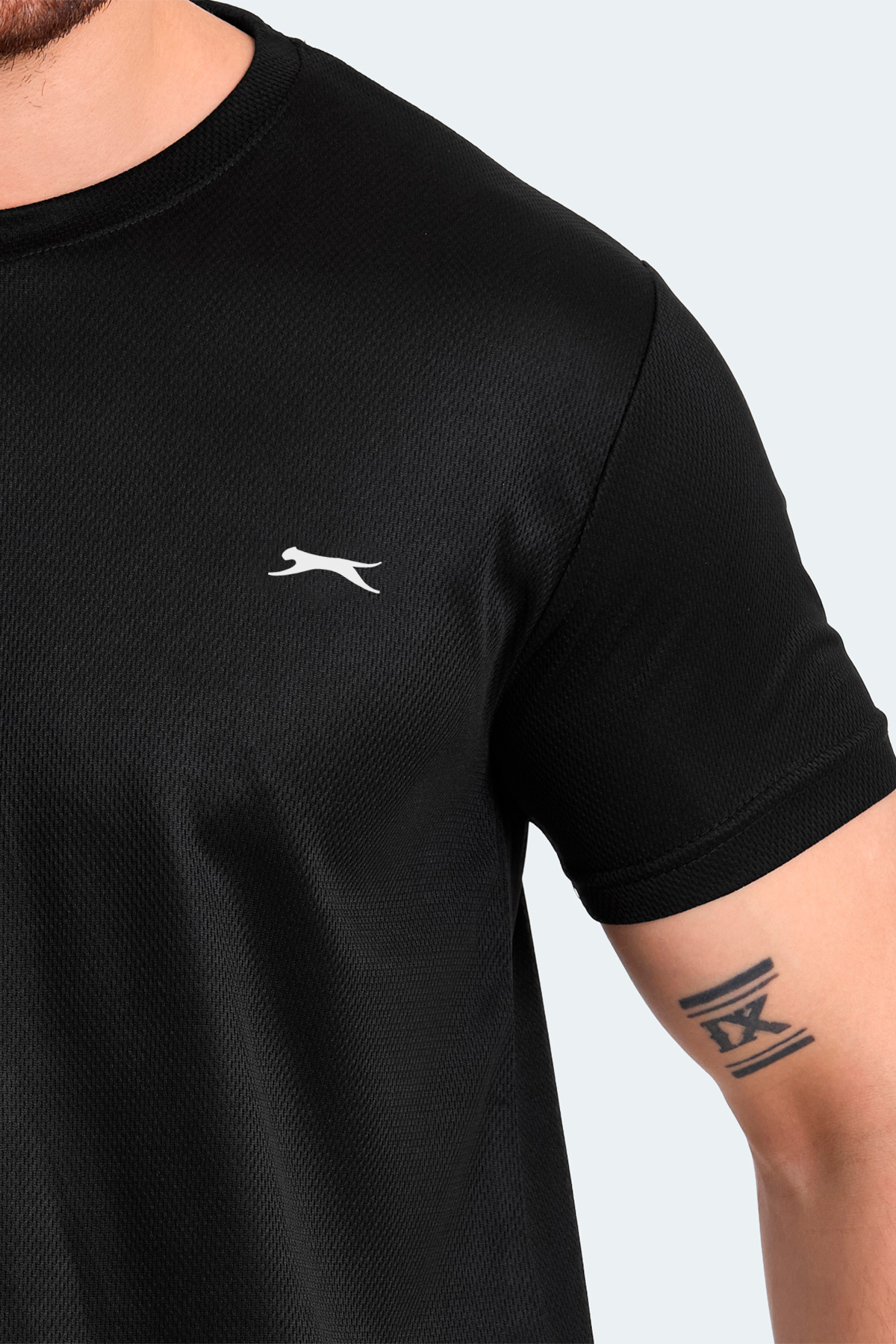 Slazenger Odalıs I Erkek Tişört Siyah görsel 3