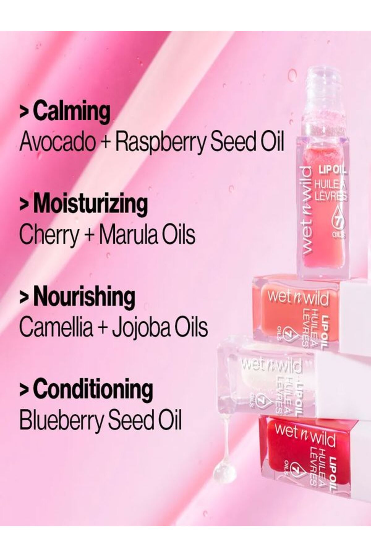 WET N WİLD-Lip Oil Gloss |   Lip Gloss Moisturizing Colored Lip Oil-Merlot Glass 4