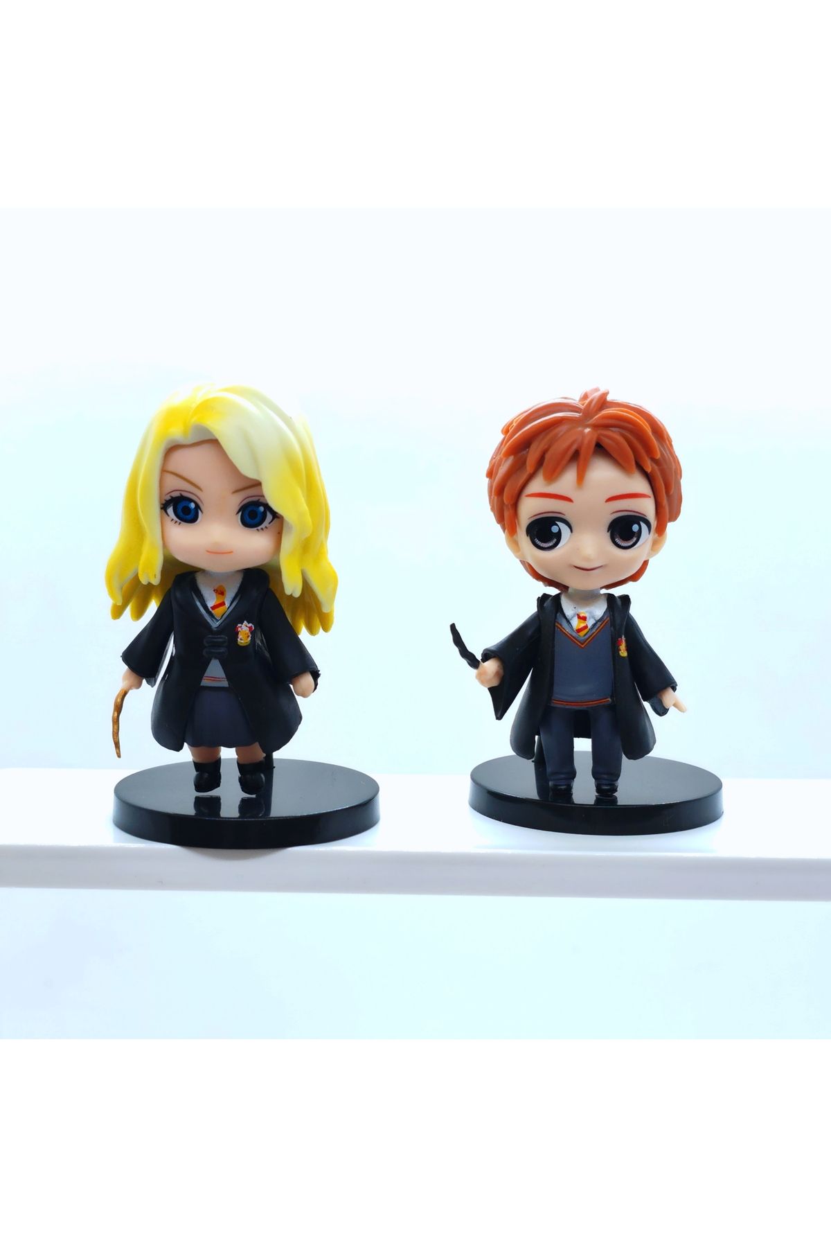 Dek Toy Store Harry Potter Serisi Ron Weasley ve Luna Lovegood Chibi Figür Seti - 7 cm