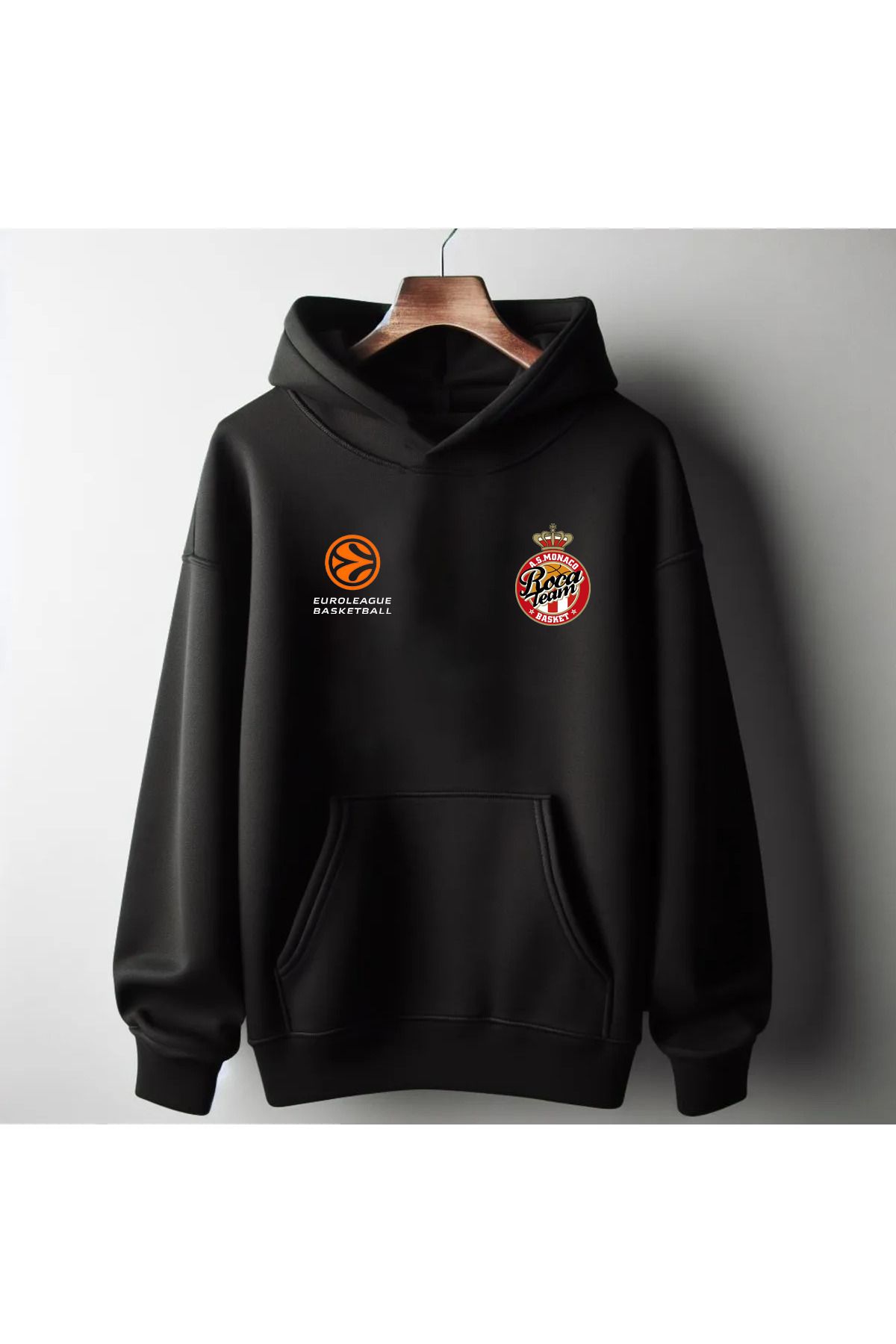 Pisa Art AS Monaco Avrupa Basketbol Özel Tasarım Kapşonlu Sweatshirt