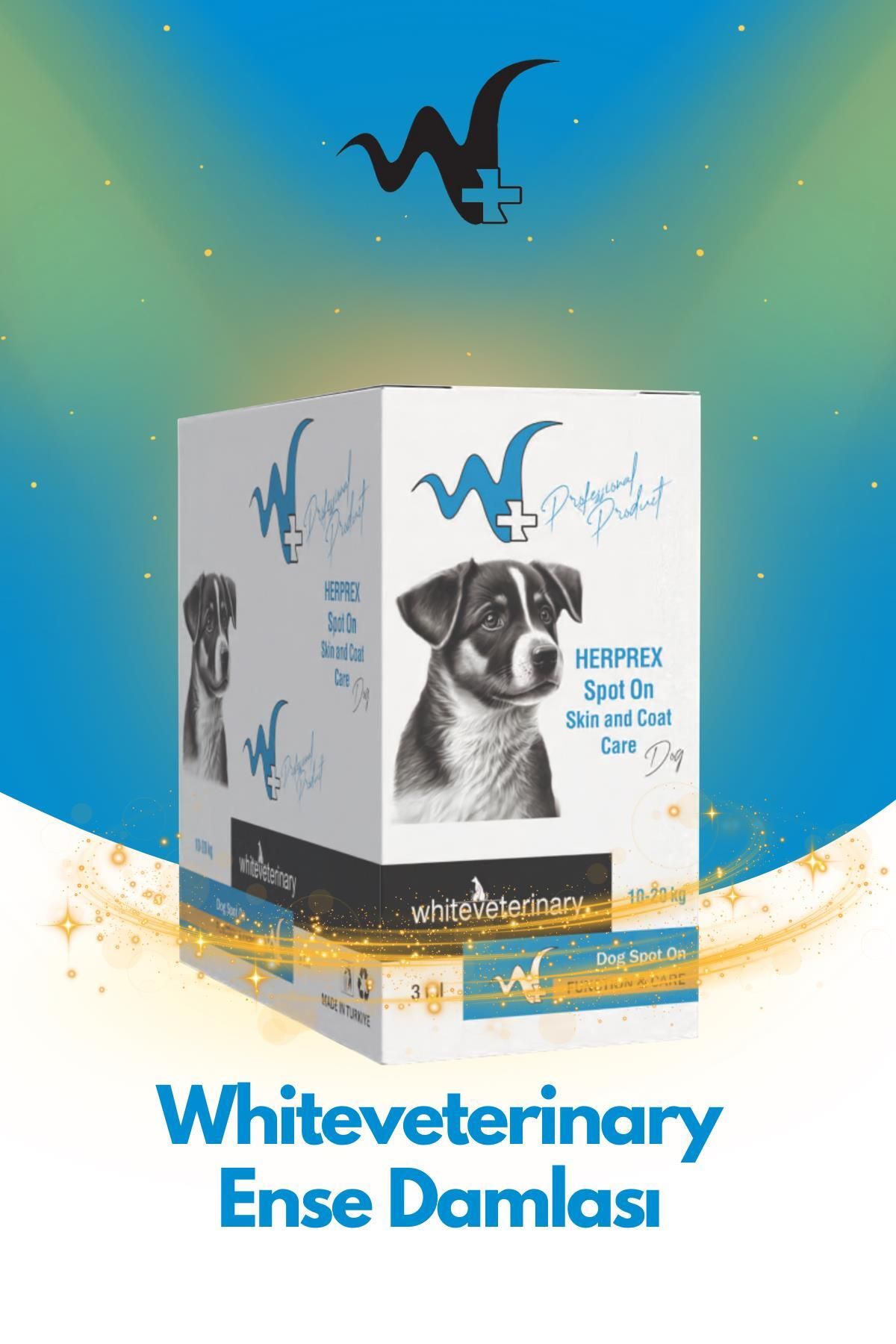 WhiteVeterinay Köpek Damlası Bit Ve Pire 10-20 Kg 1ml 10 Adet